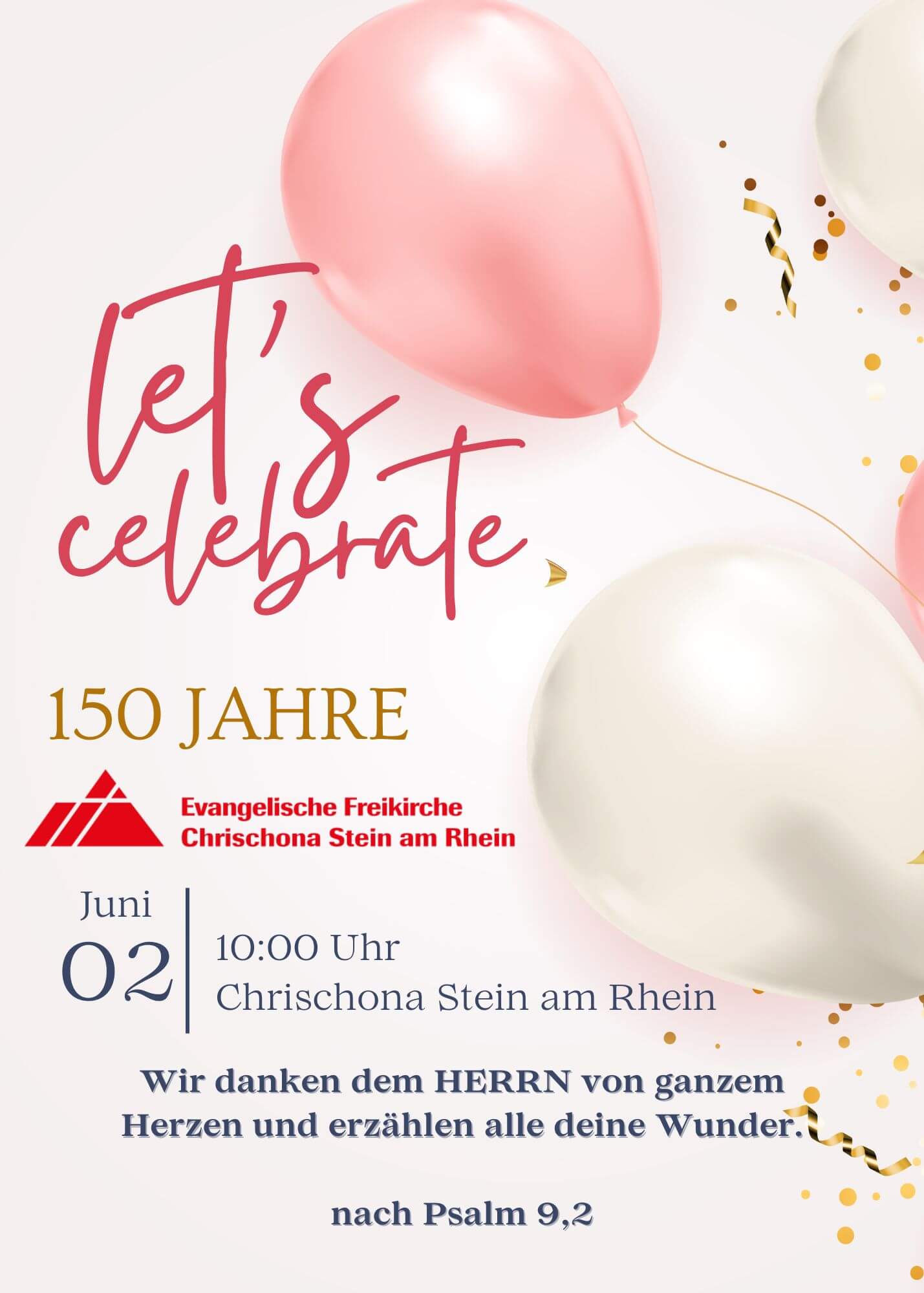 150 Jahre Chrischona Stein am Rhein
